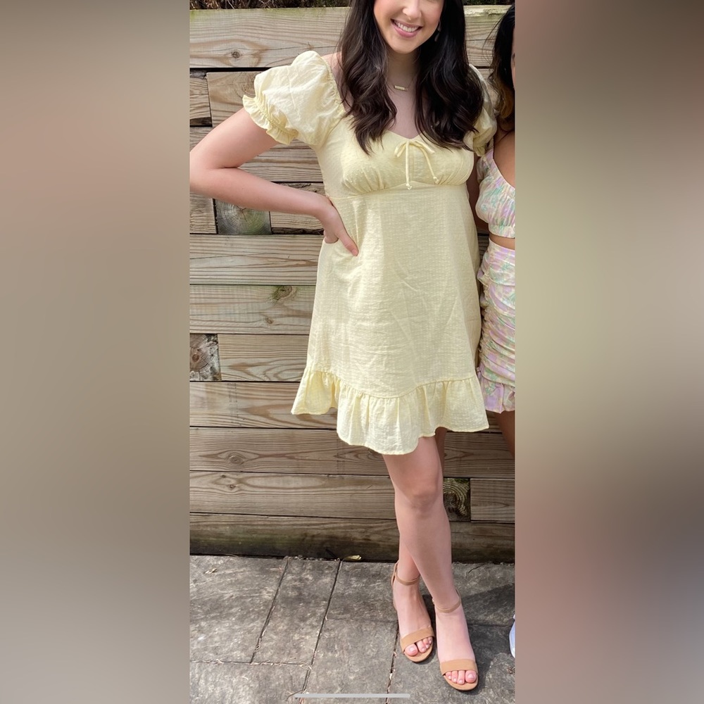 Pastel yellow dress